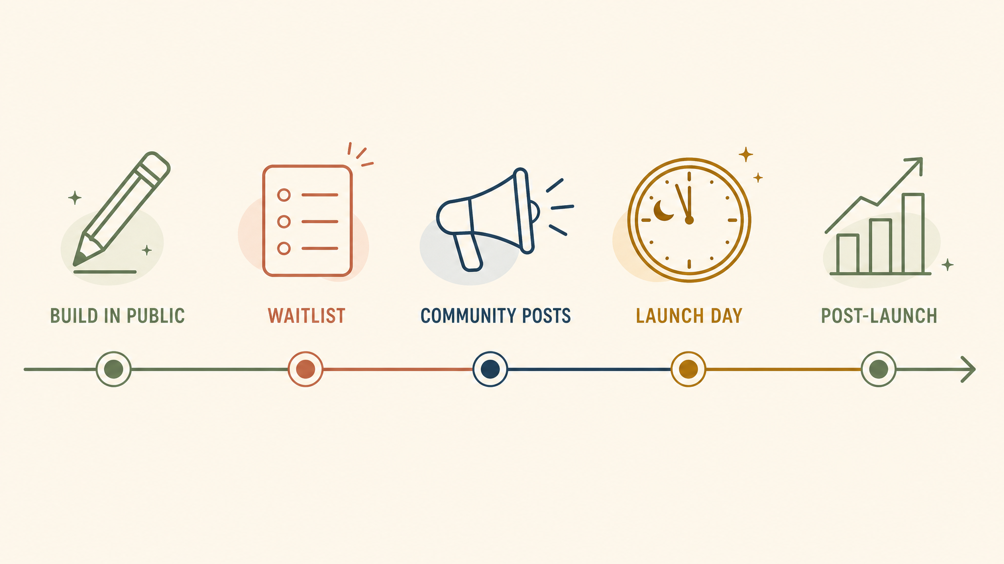 Six-week Product Hunt launch timeline